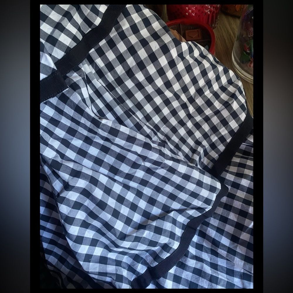 .J. Crew Spiro Tiered Gingham Cotton- Poplin Midi Dress Ruffle Sz 6 - Picture 11 of 14